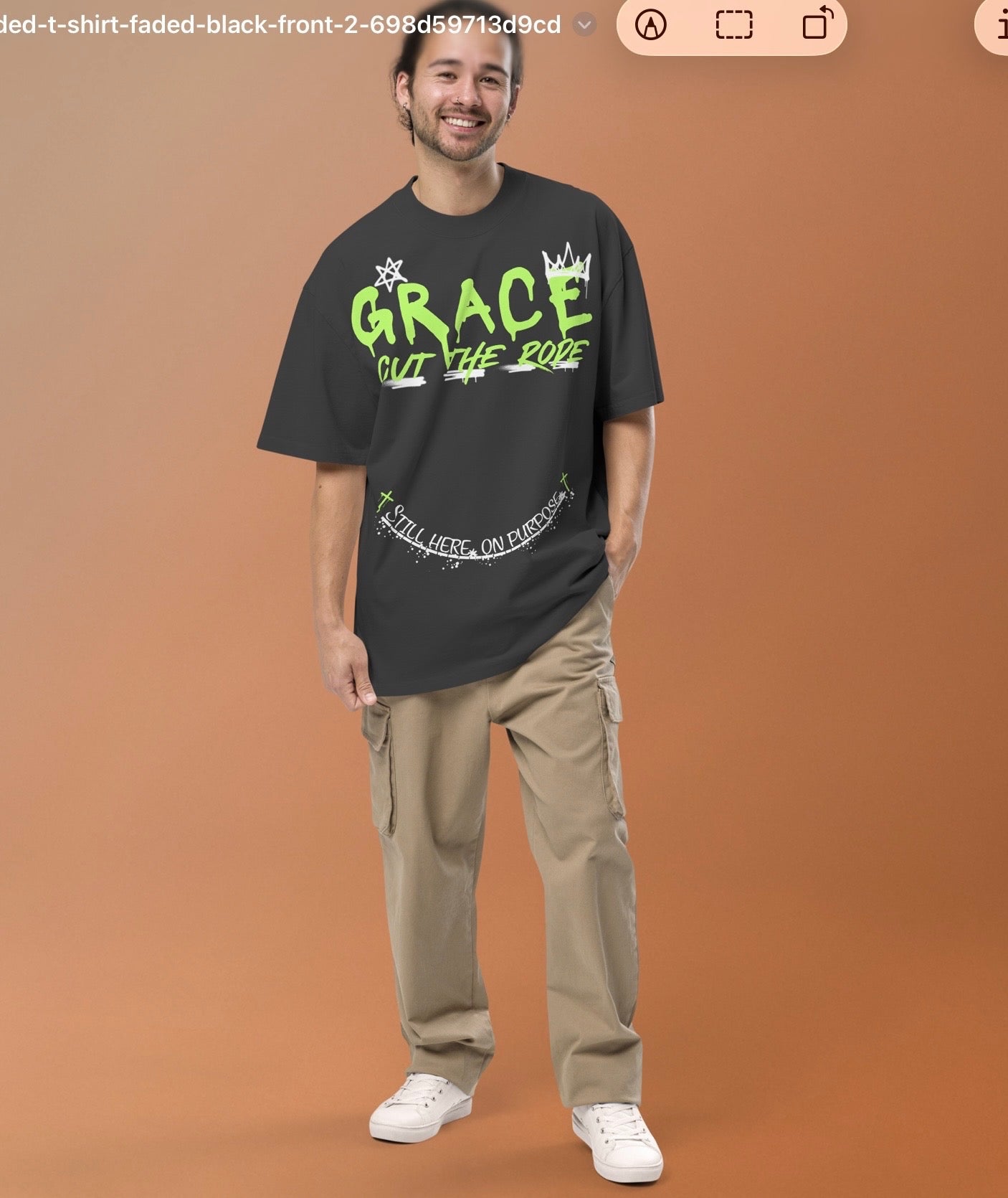 Oversized faded t-shirt